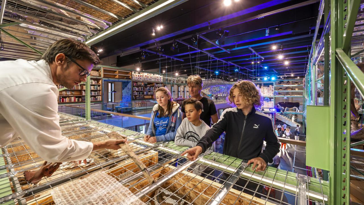 Het Dinolab in de zaal LiveScience