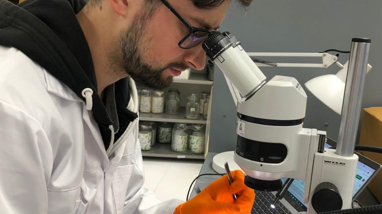 Hannco Bakker in the lab