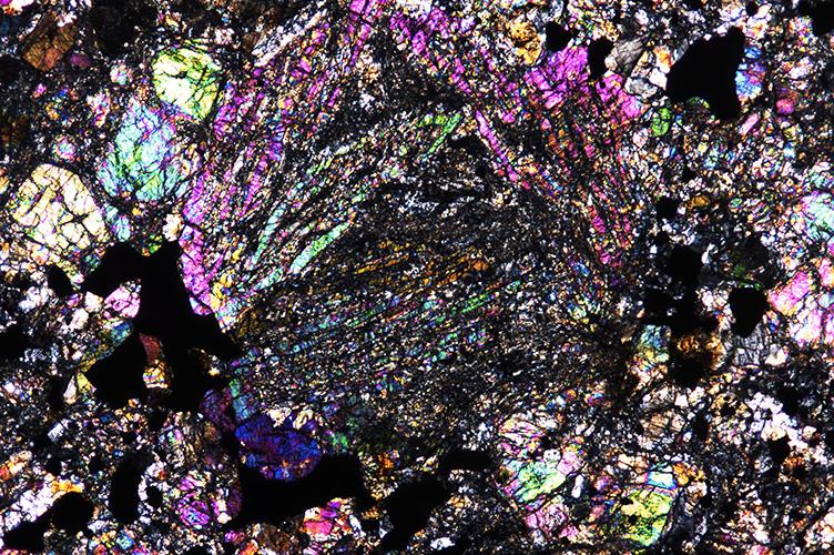 chondrule in Broek in Waterland meteorite